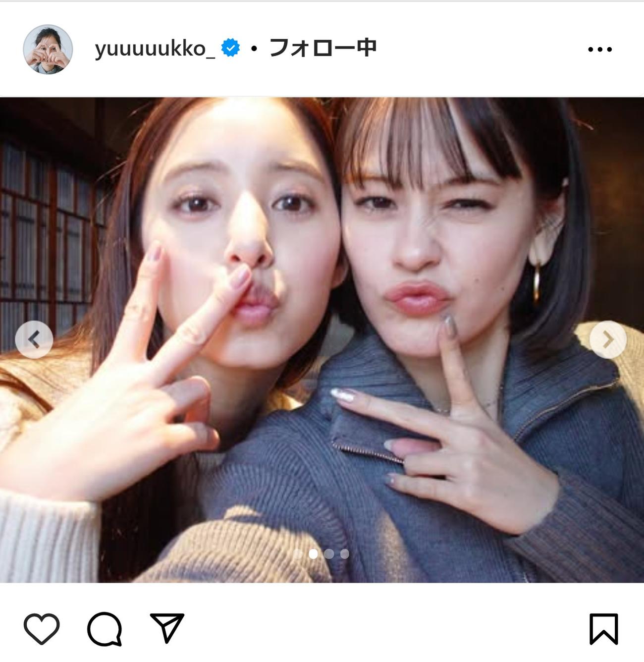 新木優子のインスタグラムから