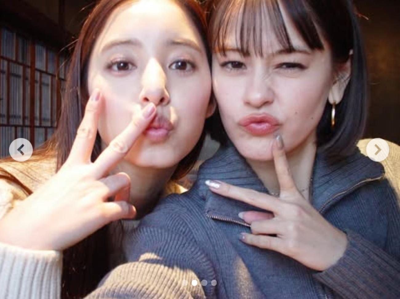 新木優子のインスタグラムから