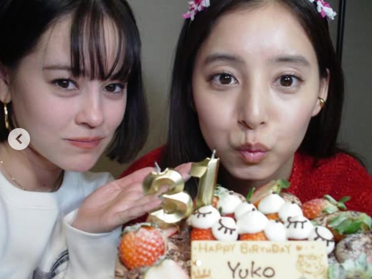新木優子のインスタグラムから