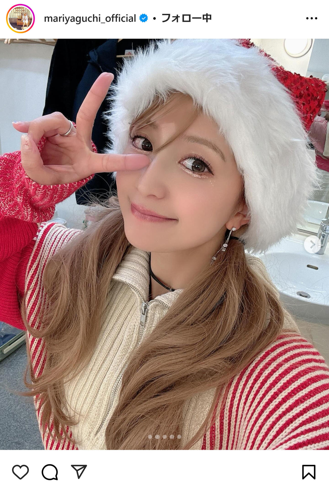 矢口真里のインスタグラムから