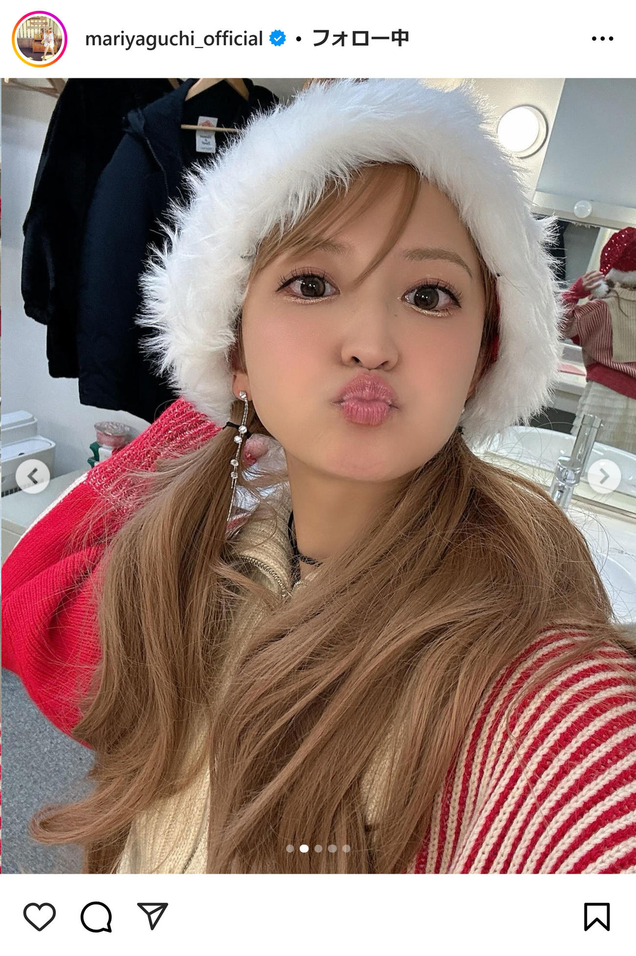 矢口真里のインスタグラムから