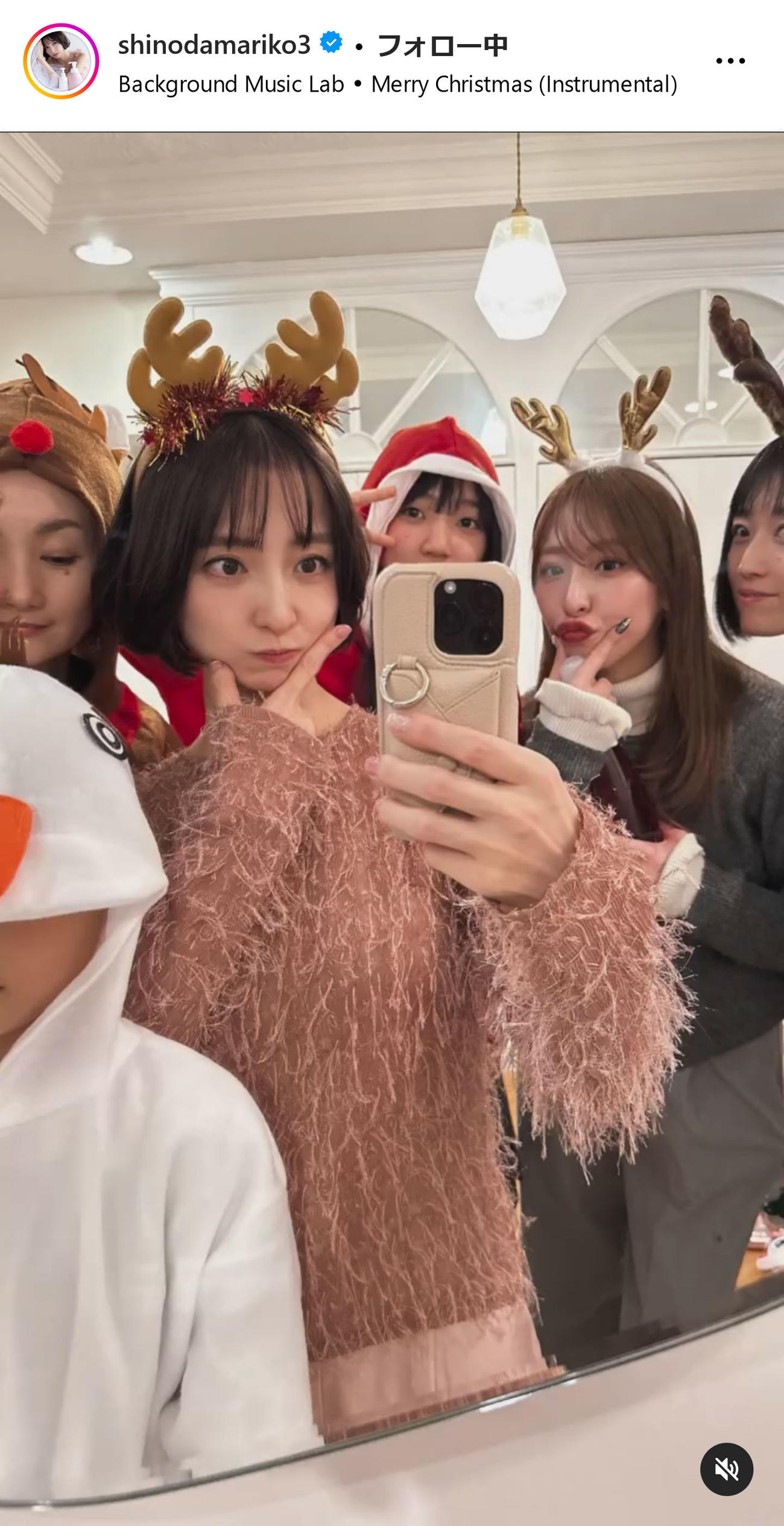 篠田麻里子インスタグラムから