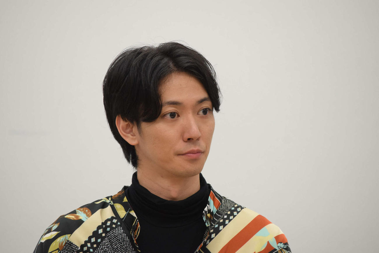 舞台への意気込みを語ったふぉ～ゆ～辰巳雄大（撮影・阪口孝志）