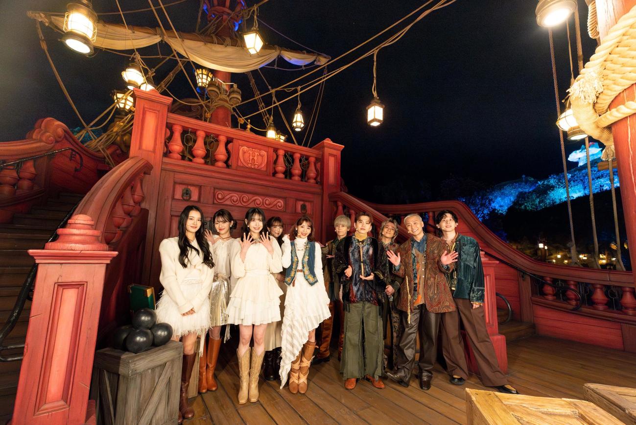「第75回NHK紅白歌合戦」のディズニーとのコラボ企画に出演するME：IメンバーとDa－iCE（C）Disney