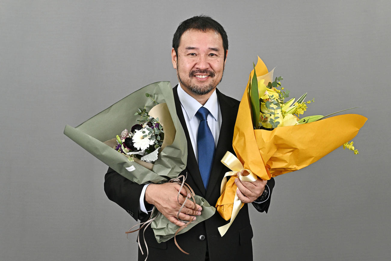 映画「侍タイムスリッパー」で作品賞と監督賞を受賞した安田淳一監督（撮影・滝沢徹郎）