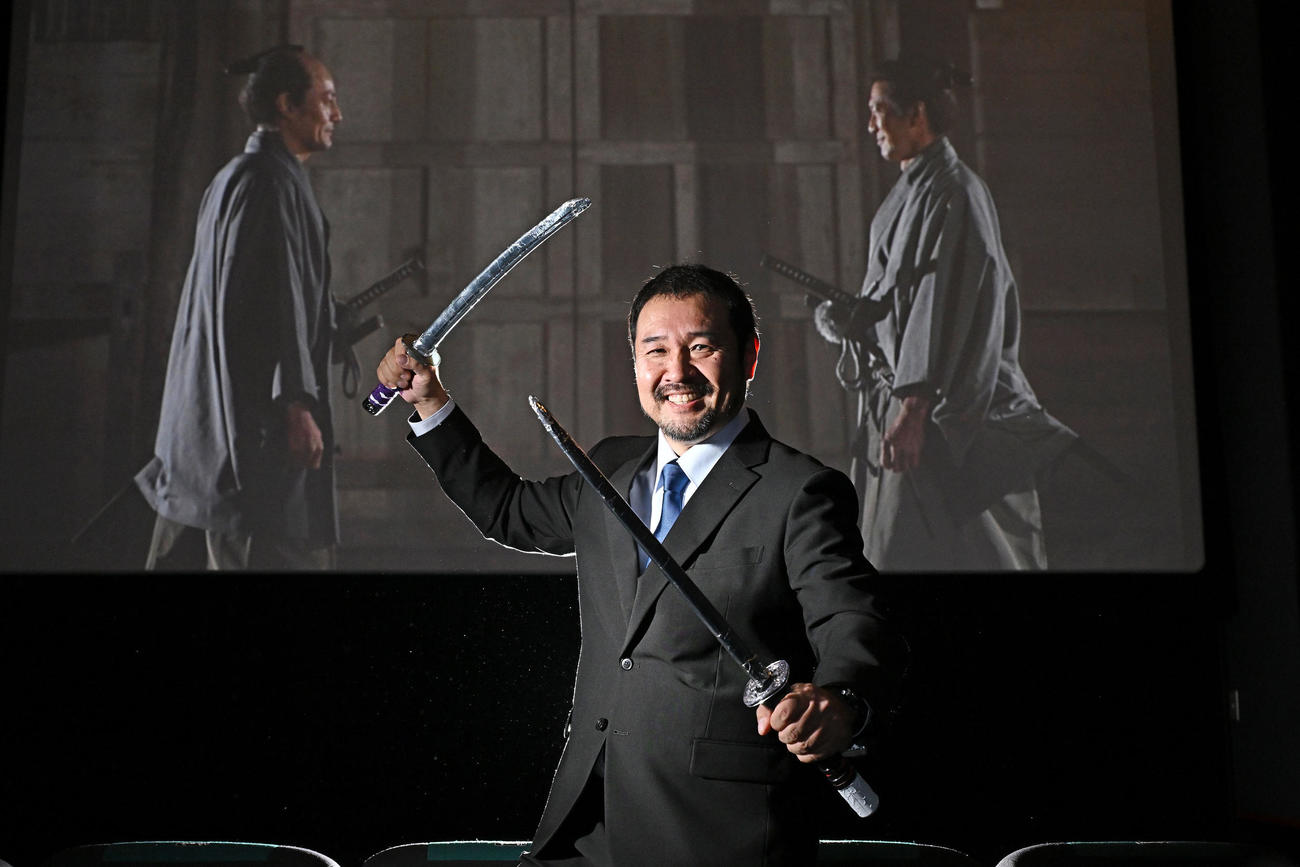 映画「侍タイムスリッパー」で作品賞と監督賞を受賞した安田淳一監督（撮影・滝沢徹郎）