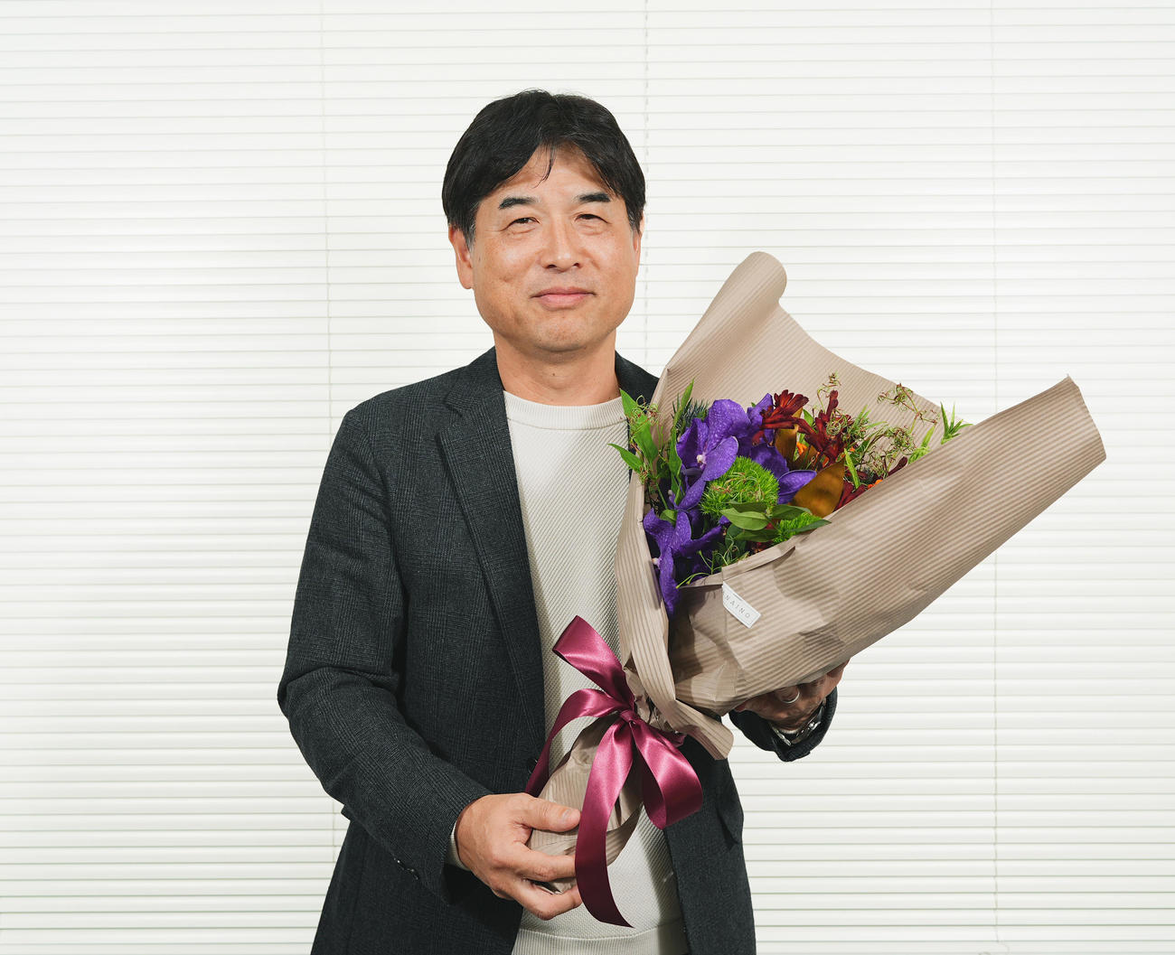 外国作品賞を受賞した小西啓介氏（撮影・菅敏）