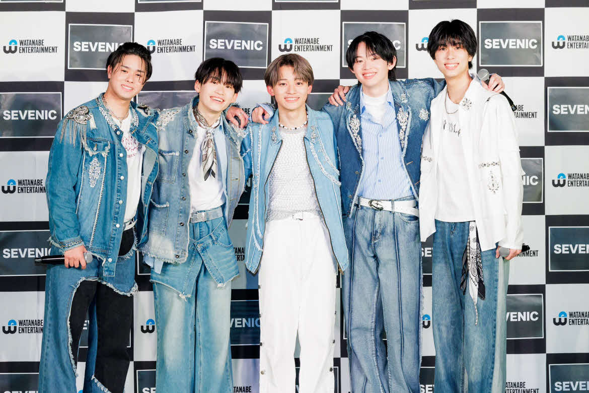 SEVENIC（セブニック）としてメンバーに選抜された左からリョウ、ケンタ、ショウ、リク、オオジュ