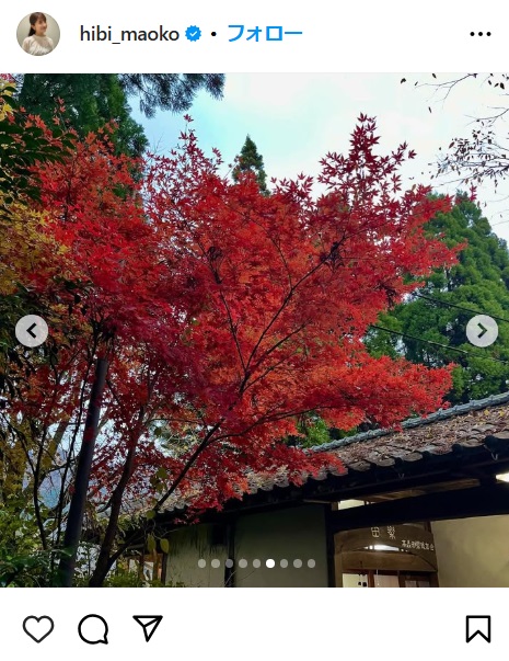 日比麻音子アナのインスタから