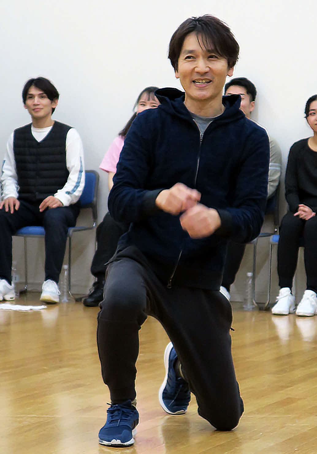 主演ミュージカル「チキチキバンバン」けいこ場取材会に登場した長野博
