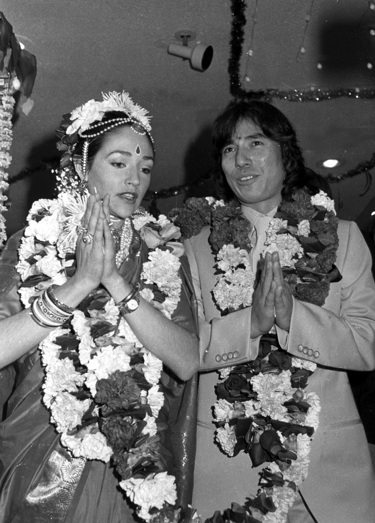 布施明と結婚式を行ったオリビア・ハッセーさん（1980年2月撮影）