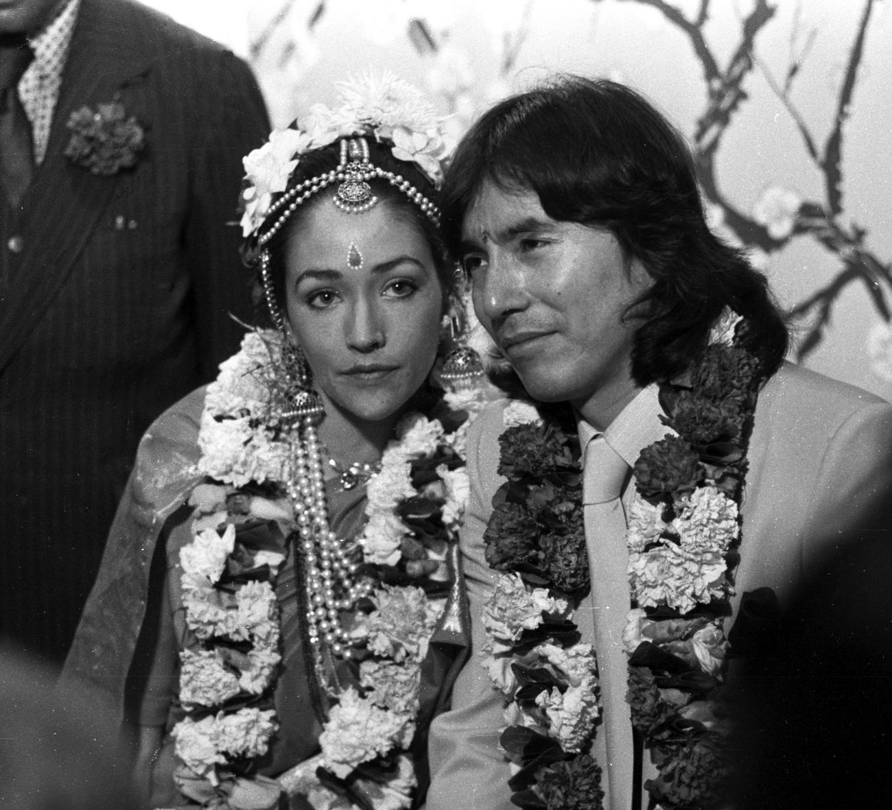 布施明と結婚式を行ったオリビア・ハッセーさん（1980年2月撮影）