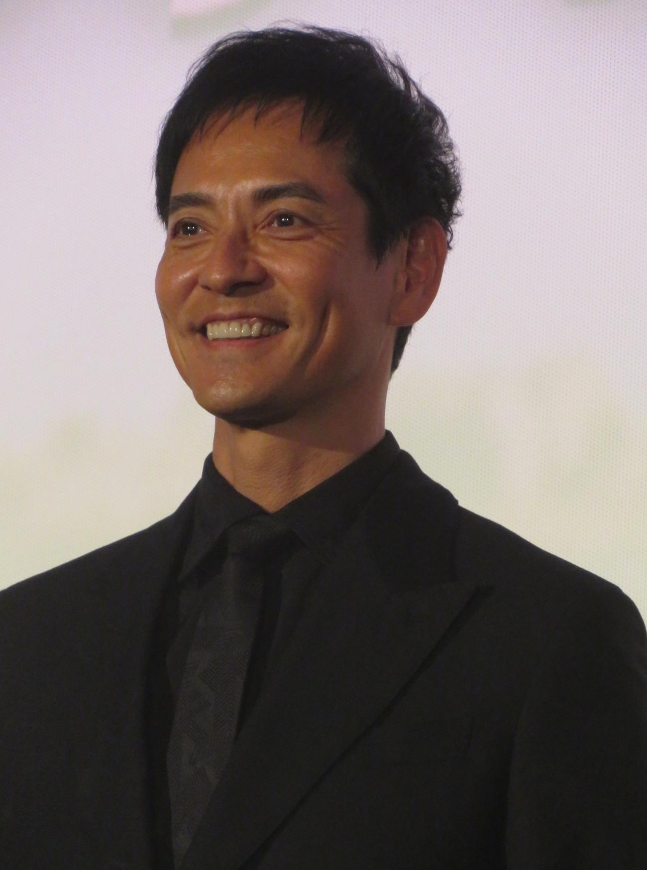 映画「グランメゾン・パリ」初日舞台あいさつに出席した沢村一樹