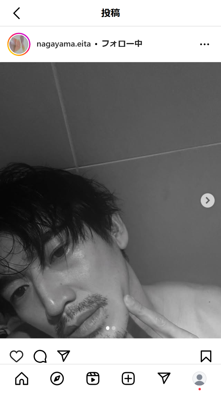 永山瑛太のインスタグラムから
