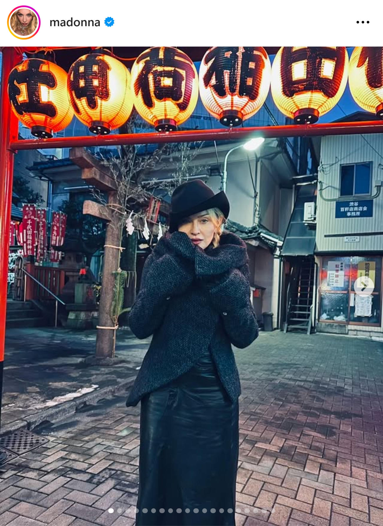 マドンナのインスタグラムから