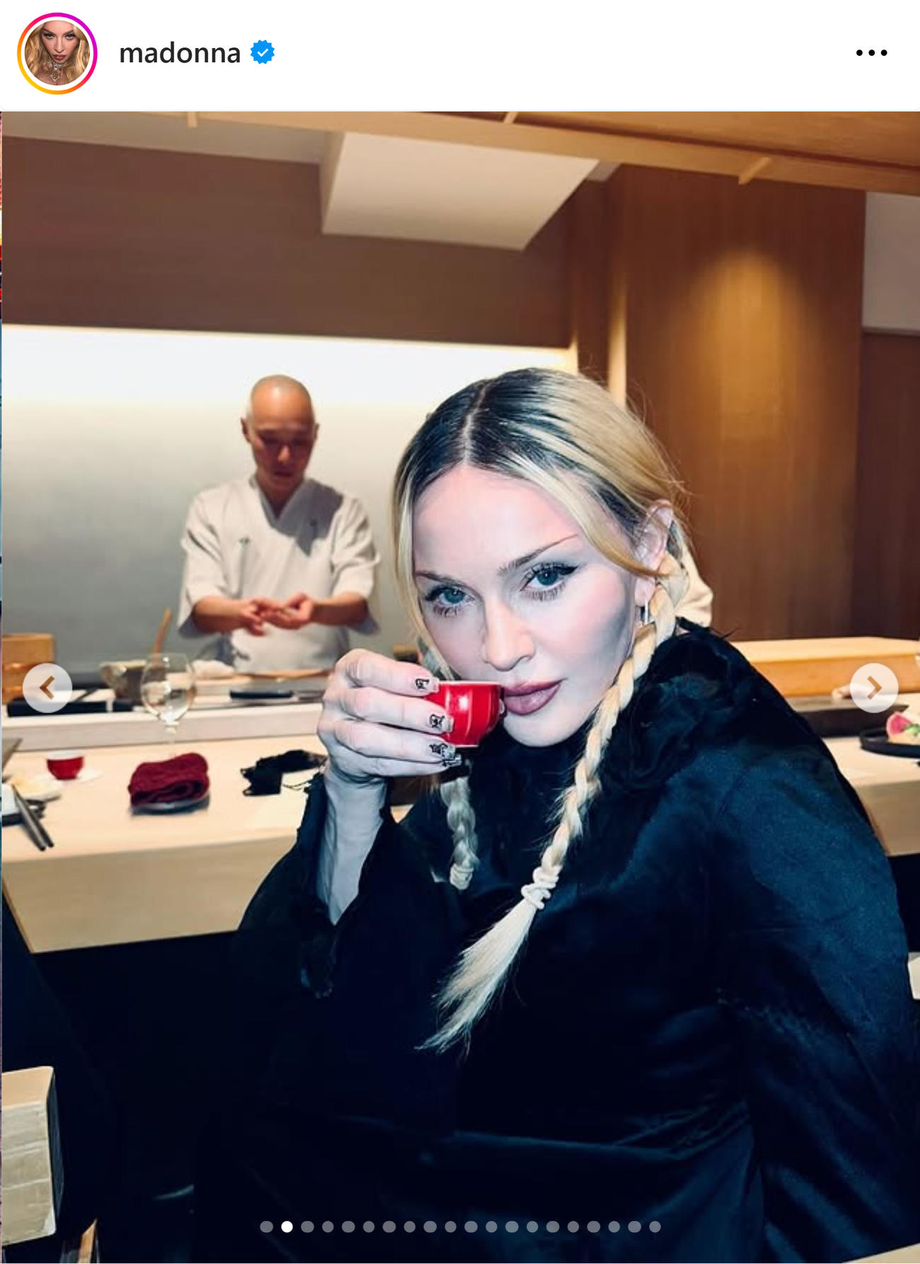 マドンナのインスタグラムから
