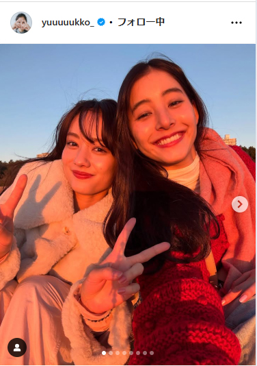 新木優子のインスタグラムから