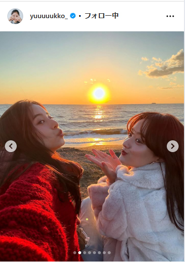 新木優子のインスタグラムから