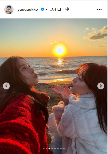 新木優子のインスタグラムから