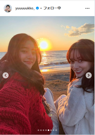 新木優子のインスタグラムから