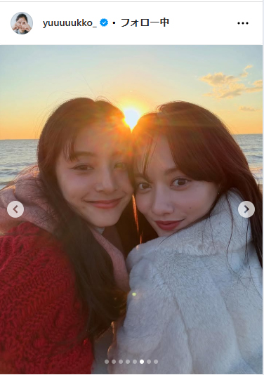 新木優子のインスタグラムから
