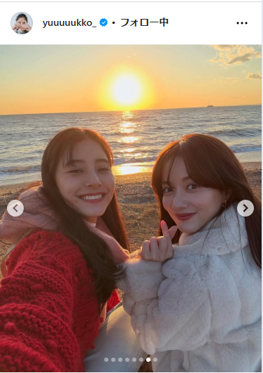 新木優子のインスタグラムから