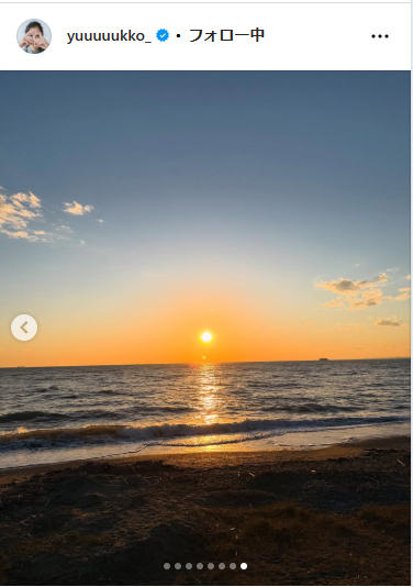 新木優子のインスタグラムから