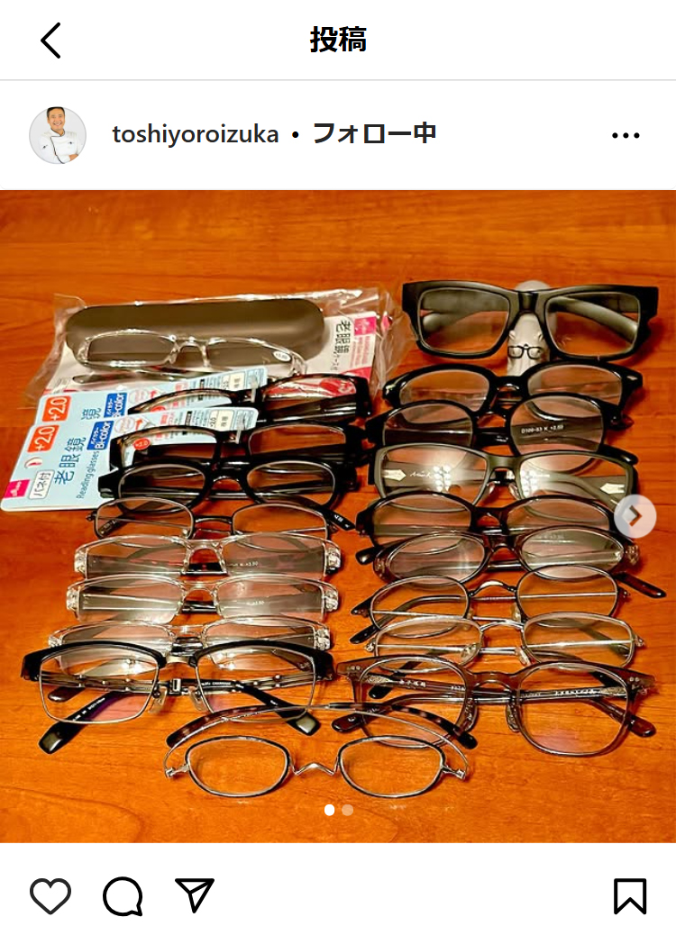 鎧塚俊彦氏のインスタグラムから