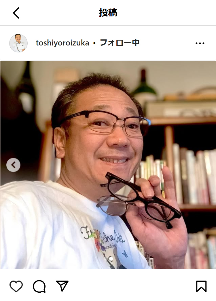 鎧塚俊彦氏のインスタグラムから