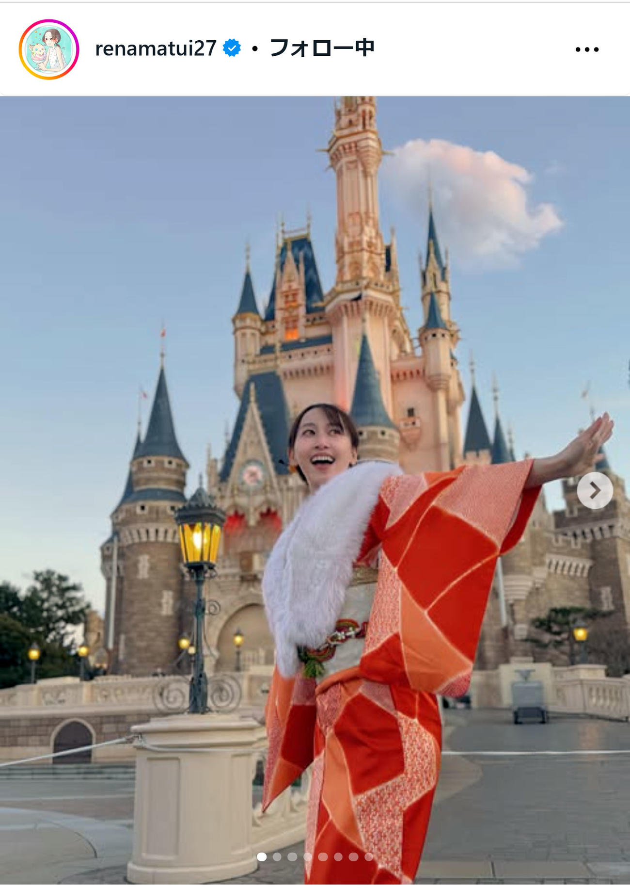 松井玲奈のインスタグラムから