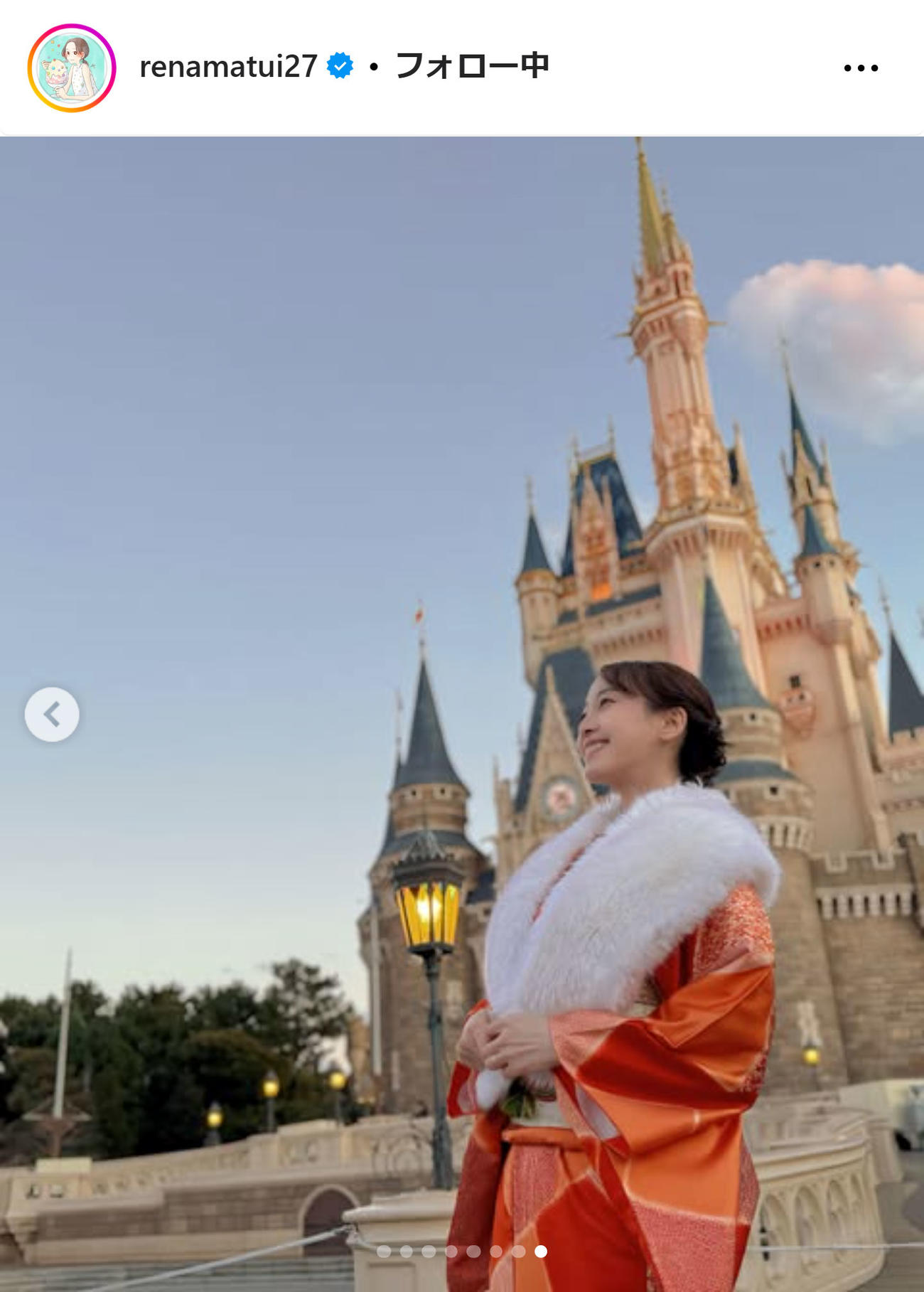 松井玲奈のインスタグラムから