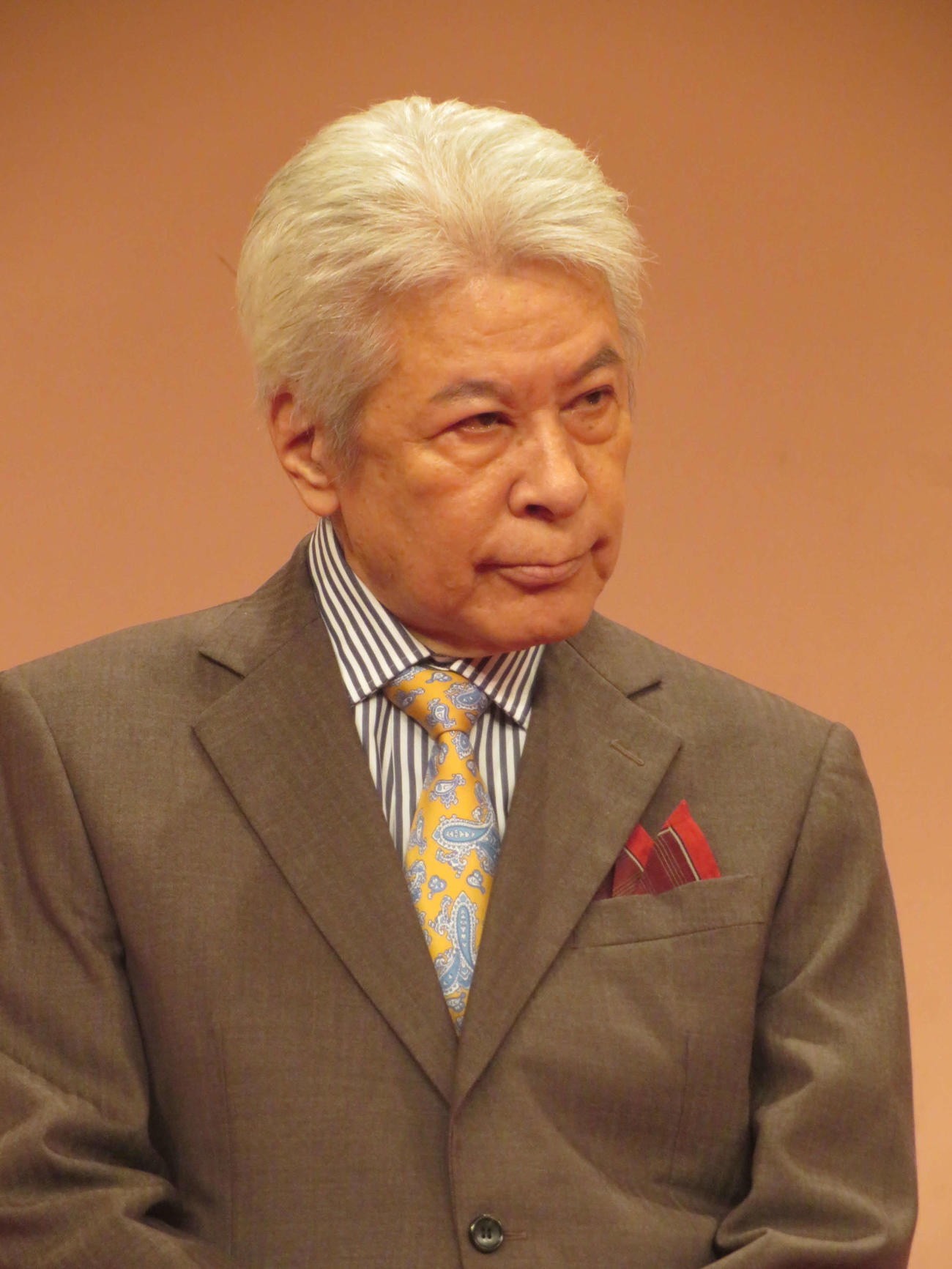 フジテレビ「御曹司に恋はムズすぎる」制作発表会に出席した鹿賀丈史