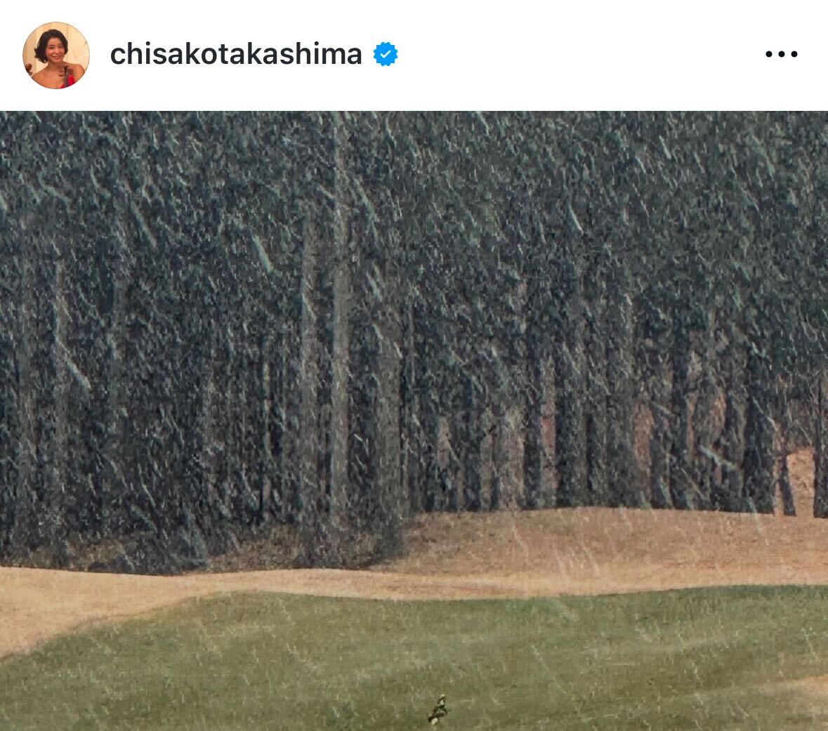 高嶋ちさ子のインスタグラムから