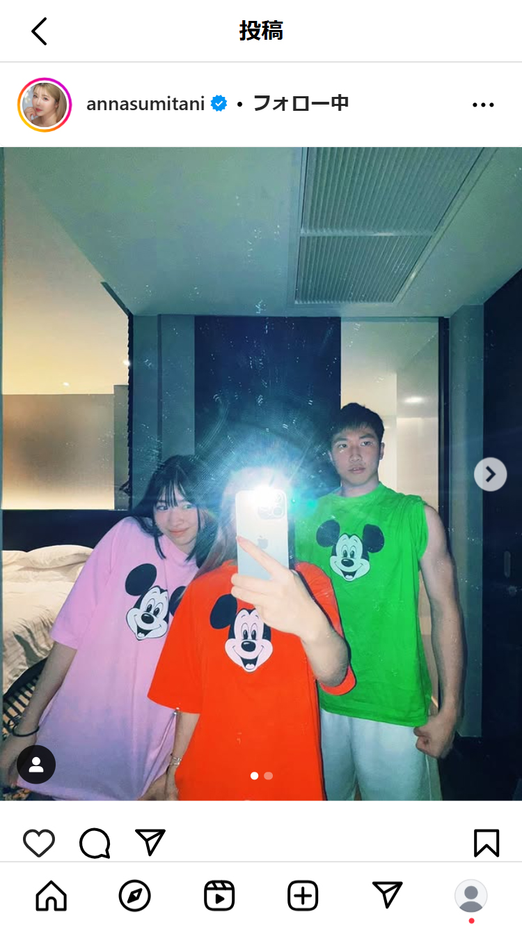 住谷杏奈のインスタグラムから