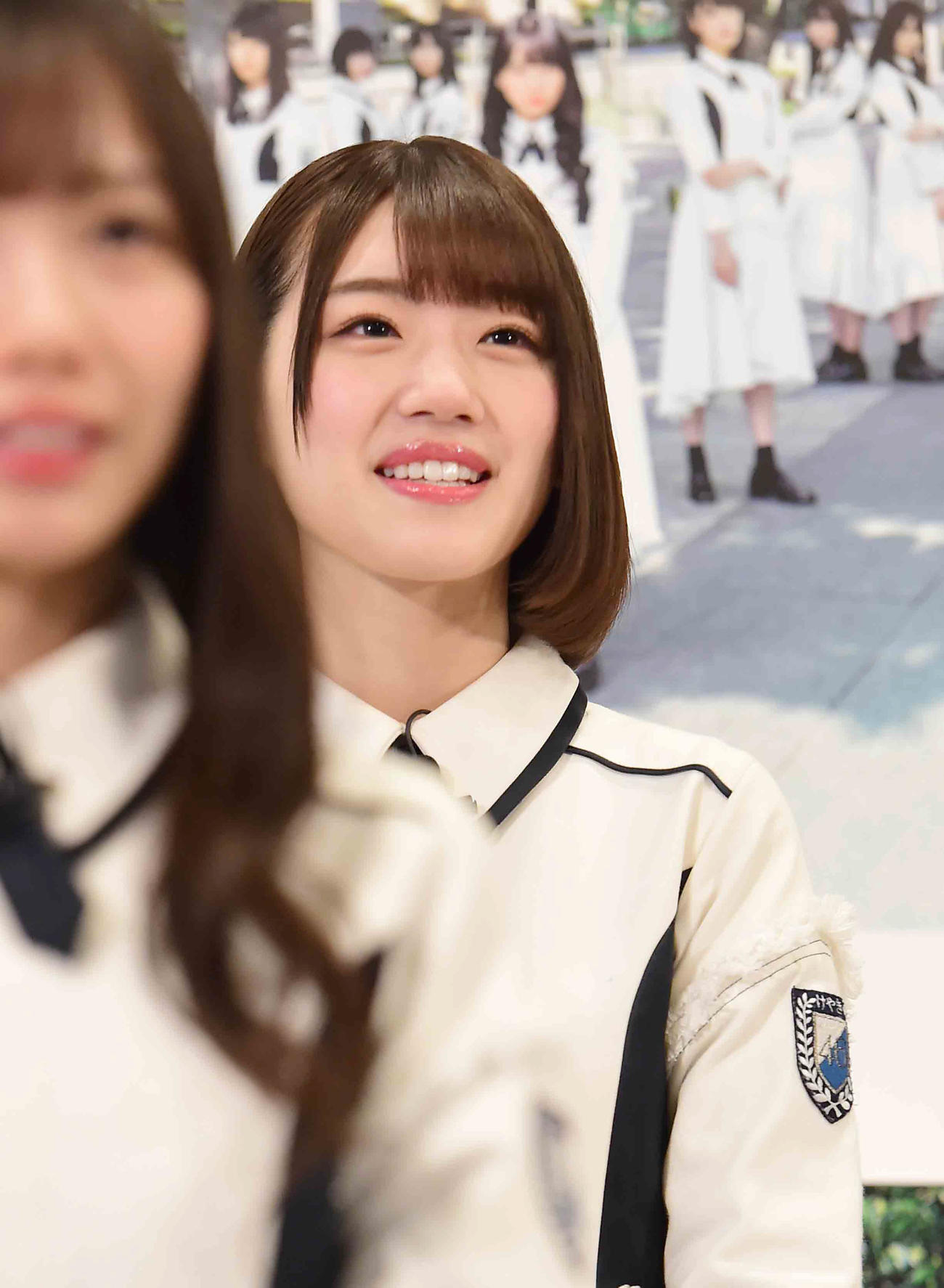 けやき坂46（ひらがなけやき）「日向坂46（ひなたざかフォーティーシックス）」改名発表　動画配信サイト「SHOWROOM」で生配信された「けやき坂46」の重大発表会見に臨む佐々木美玲（2019年2月撮影）