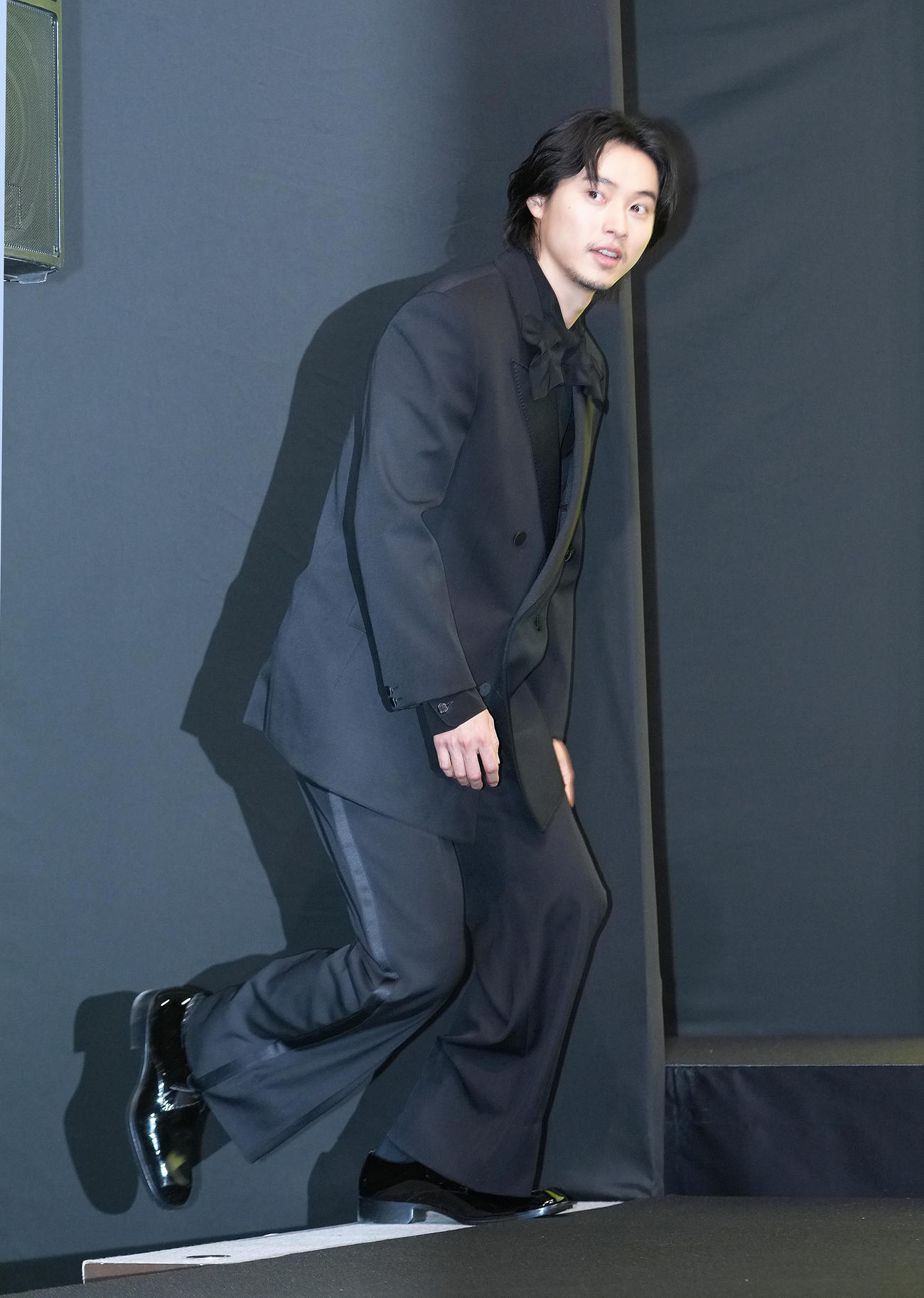 映画「アンダーニンジャ」忍事機密報告会に登壇した山崎賢人（撮影・足立雅史）