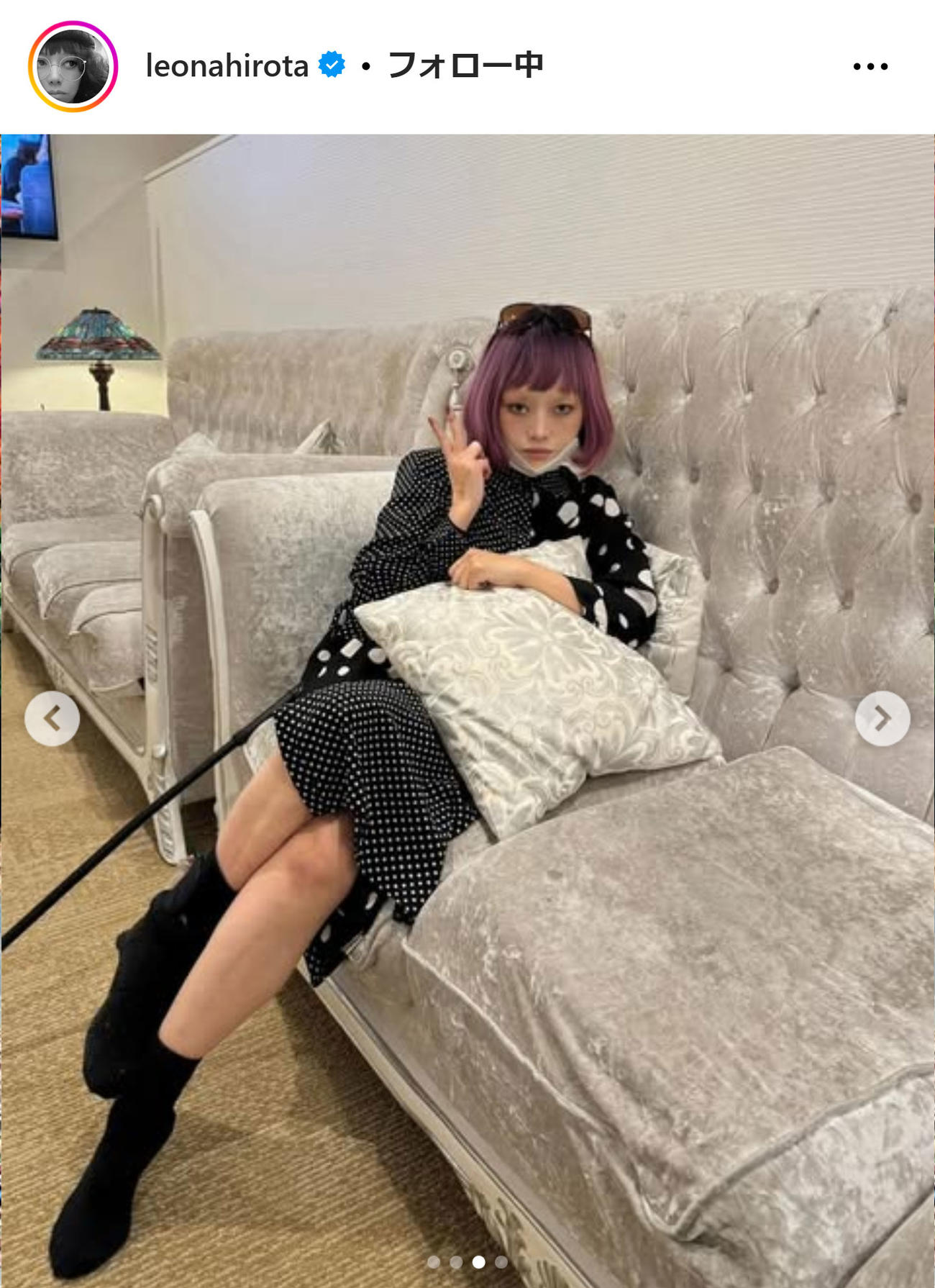 広田レオナのインスタグラムから