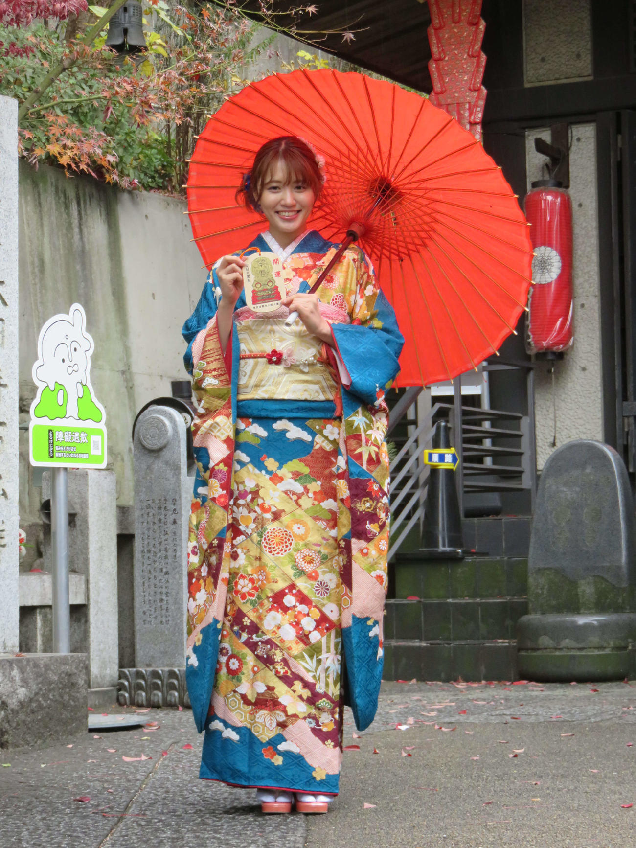 大円寺で絵馬を奉納した塚本恋乃葉