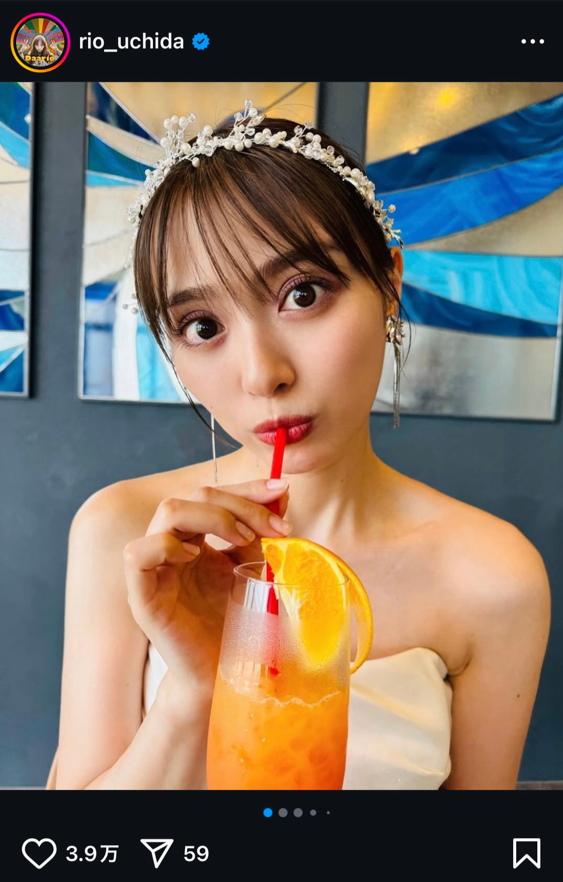 内田理央のインスタグラムから