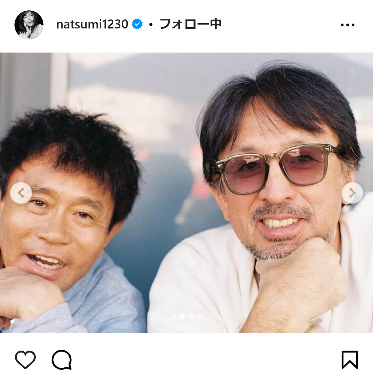 小川菜摘のインスタグラムから