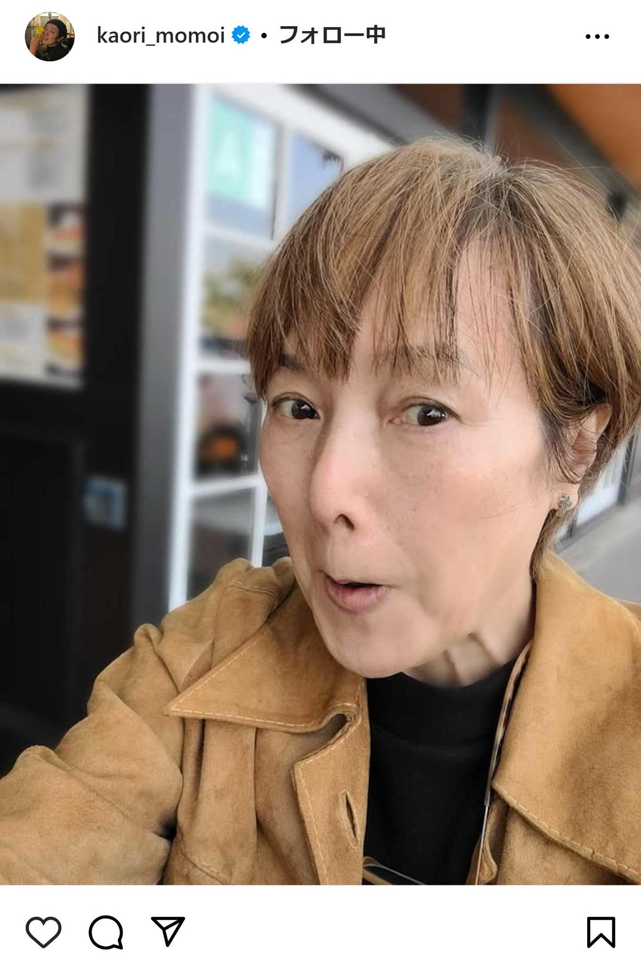 桃井かおりのインスタグラムから