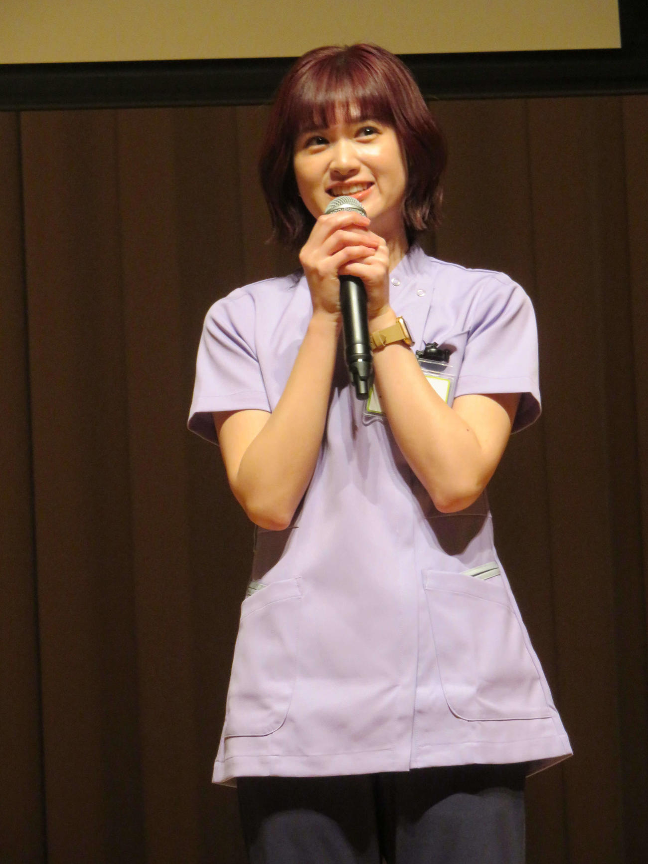 TBSドラマ「まどか26歳、研修医やってます！」のプレミアイベントに登壇した小西桜子
