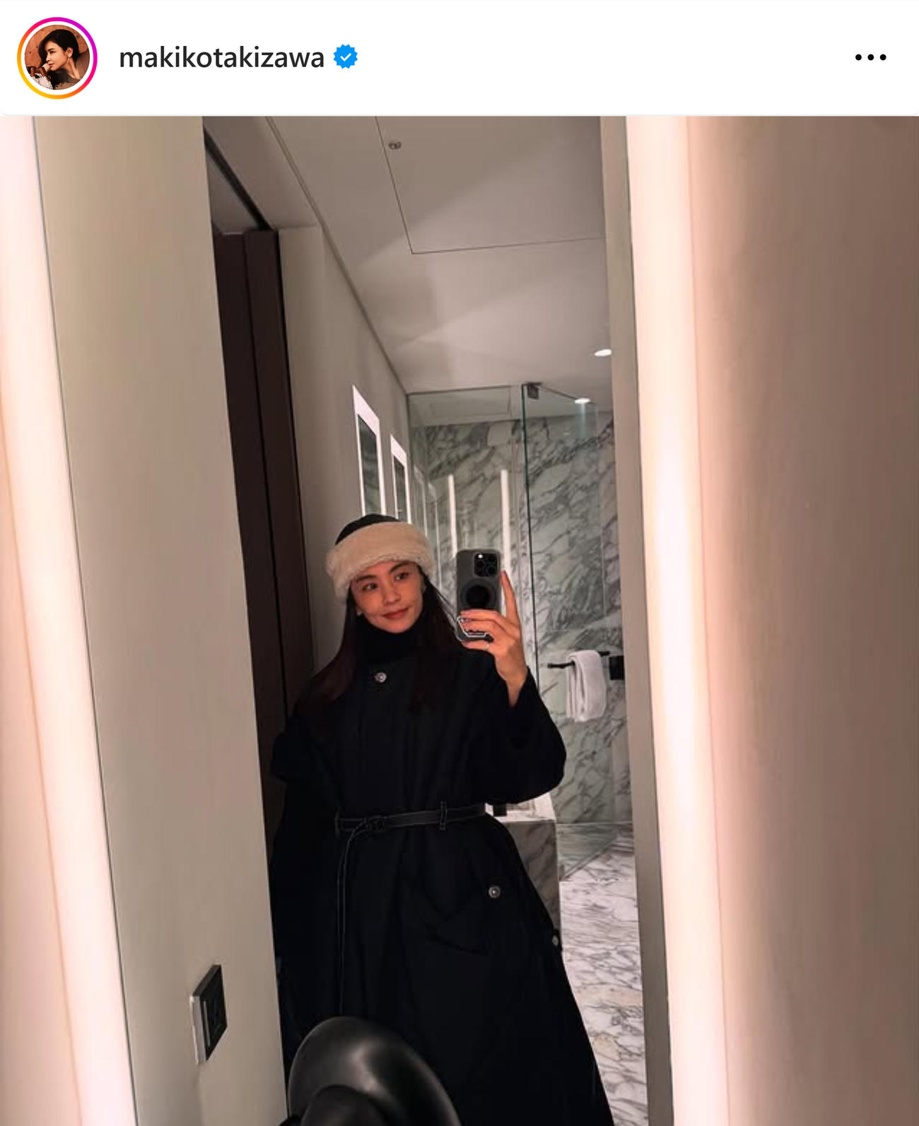 滝沢眞規子のインスタグラムから