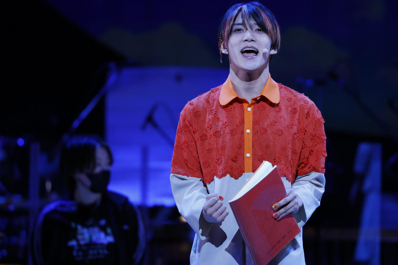 初日を迎えたリーディング音楽劇「『ジャングル大帝』ルネ＆ルッキオ編」（福羅広幸氏撮影）
