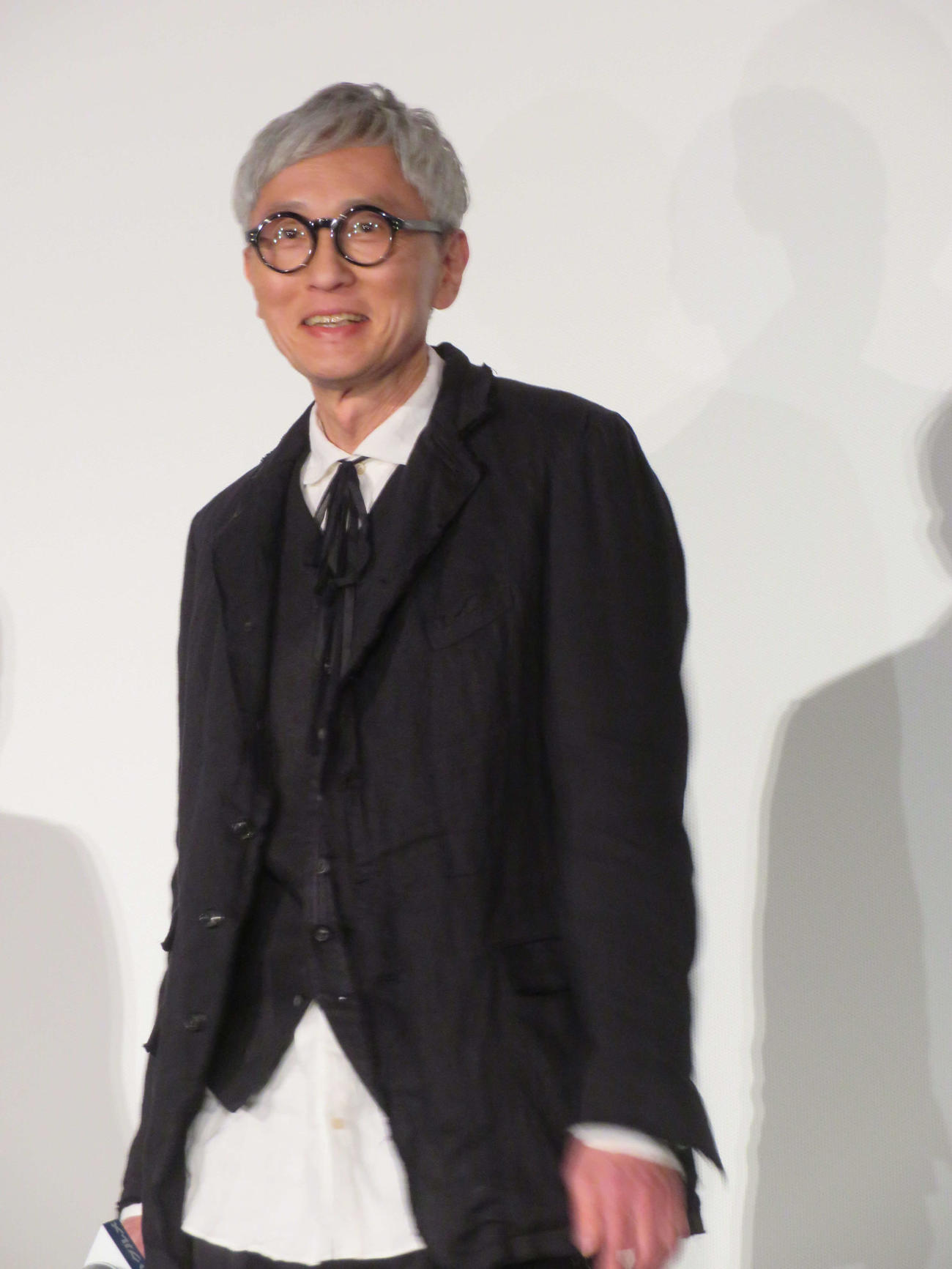 「劇映画　孤独のグルメ」初日舞台あいさつに登壇した松重豊（撮影・村上幸将）