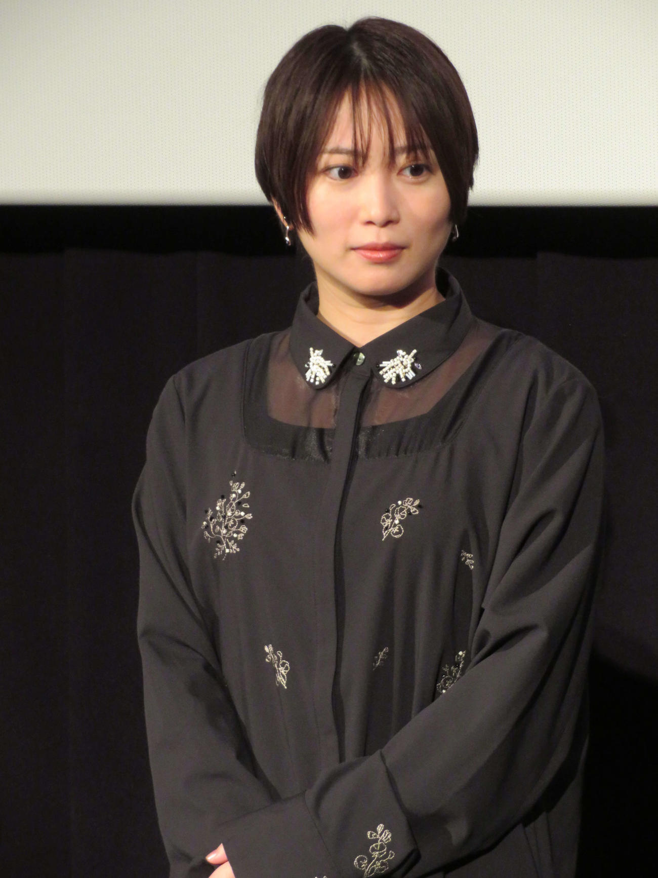 映画「シンペイ～歌こそすべて」公開記念舞台あいさつに登壇した志田未来（撮影・村上幸将）