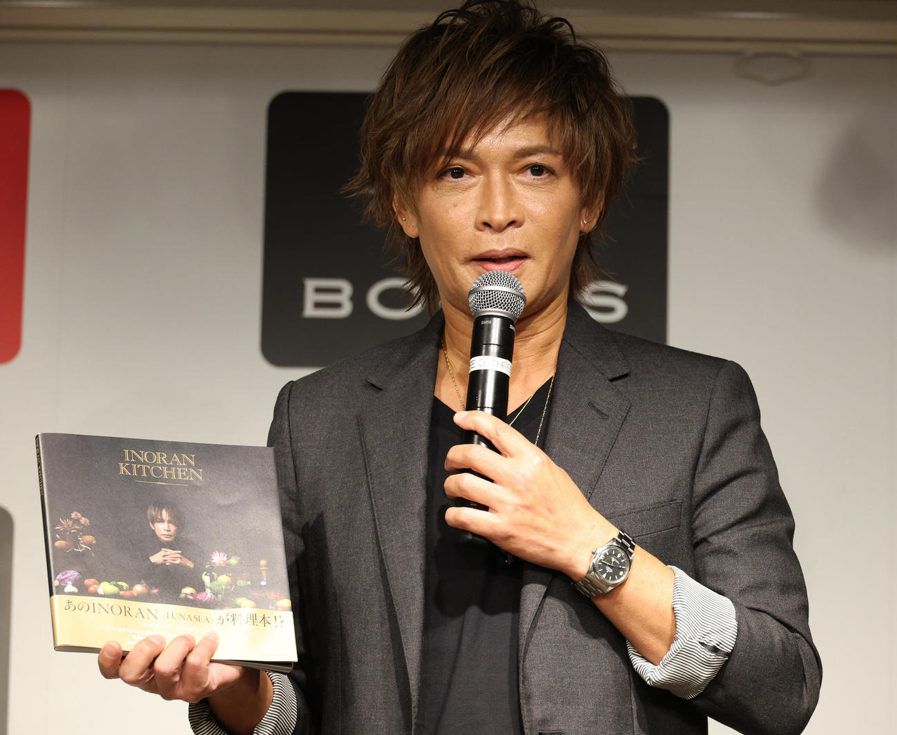 レシピ本発売記念取材会を行ったINORAN（撮影・中島郁夫）