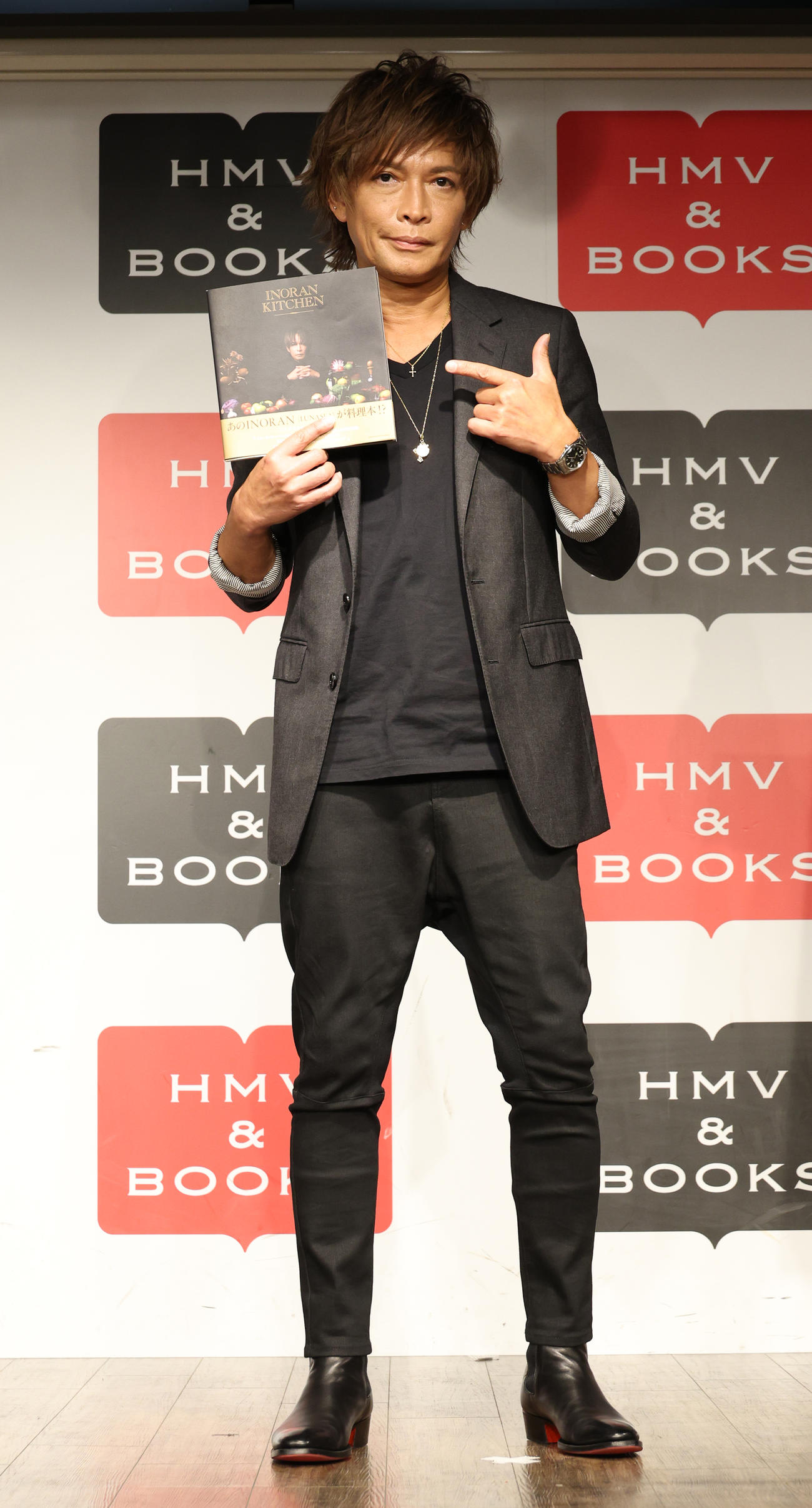 レシピ本発売記念取材会を行ったINORAN（撮影・中島郁夫）