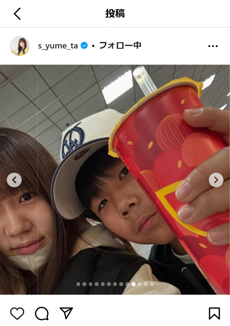 鈴木夢のインスタグラムから