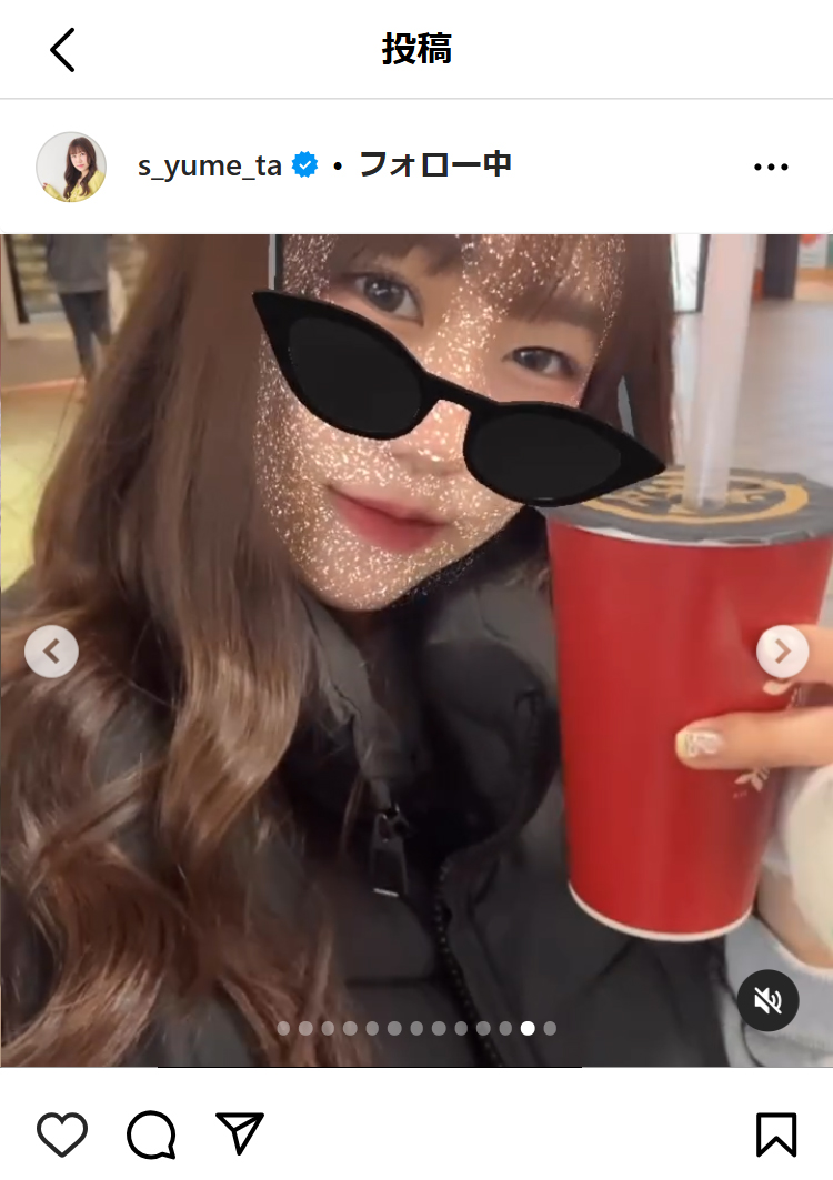 鈴木夢のインスタグラムから